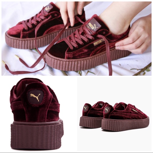 NWT 🔥FENTY x PUMA🔥 Royal Purple Velvet Creepers - Picture 8 of 8